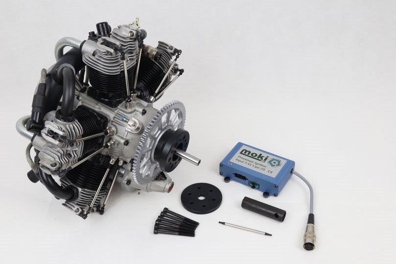 MOKI S250 radial 5 cylinder med starter / bensin