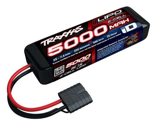 Traxxas Batteri Li-Po 2S 7.4V 5000mAh 25C iD-Kontakt (Kort)