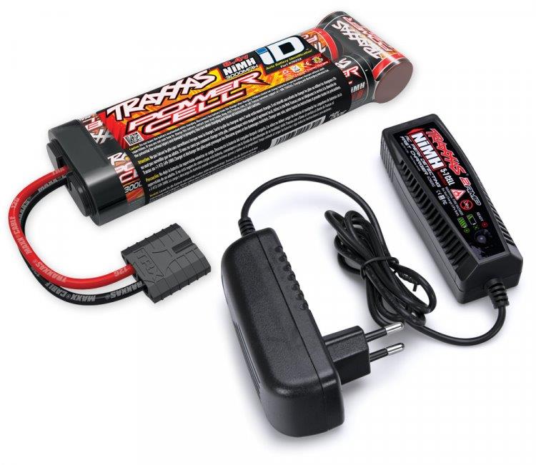 TRAXXAS Laddare 2969G och 8.4v NiMH 3000mAh iD Combo