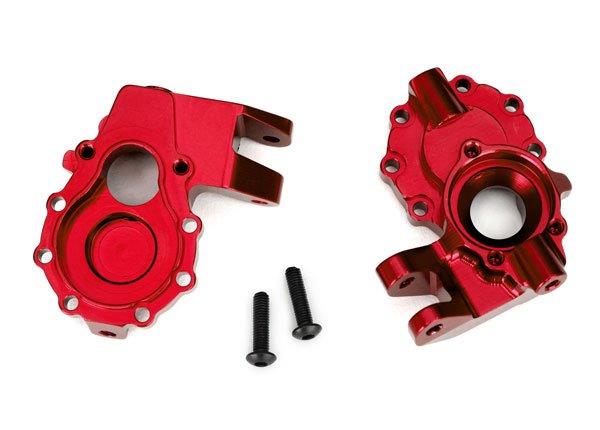 Traxxas Portal Housing Inner Front Alu RED Left/Right TRX-4