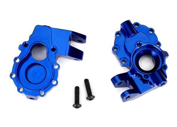 Traxxas Portal Housing Inner Front Alu BLUE Left/Right TRX-4