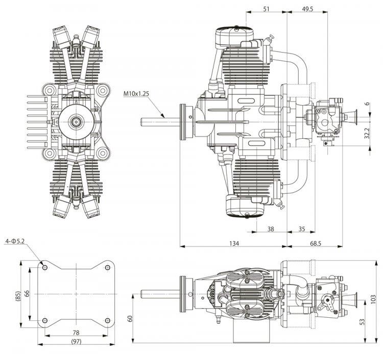 Saito FG 61 TS boxer - 3
