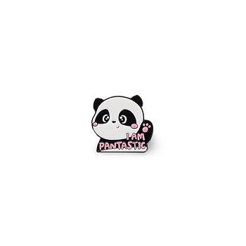 Pin your style! Enamel metal pin (knappnål), Panda