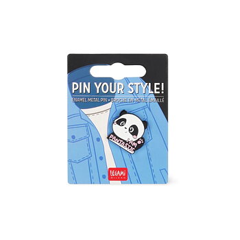 Pin your style! Enamel metal pin (knappnål), Panda