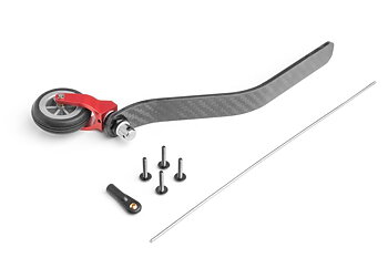 Tailwhell Assy CNC Aluminium & C.F.Tail Wheel for 85-120CC