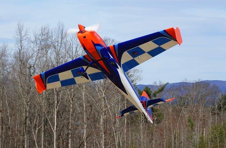 Extreme Flight Extra 300 EXP - Blue/Orange/White 2.15m 85 inches - 2