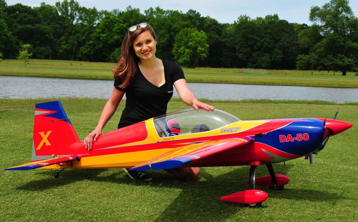 Extreme Flight Extra 300 EXP - Yellow/RED/Blue 2.15m 85 inches - 3