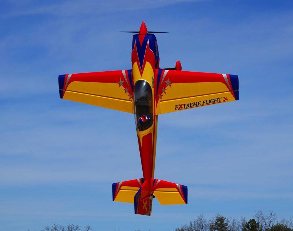 Extreme Flight Extra 300 EXP - Yellow/RED/Blue 2.15m 85 inches - 4