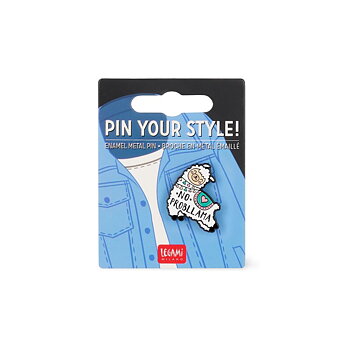 Pin your style! Enamel metal pin (knappenål), Llama