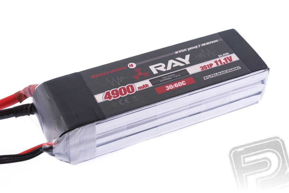 G4 RAY Li-Pol 4900mAh/11.1 30/60C Air pack+XT60 plug
