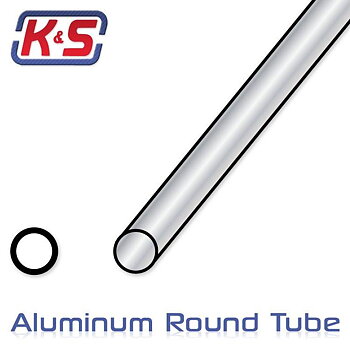 Aluminiumrör 30cm 4.76mm 1st