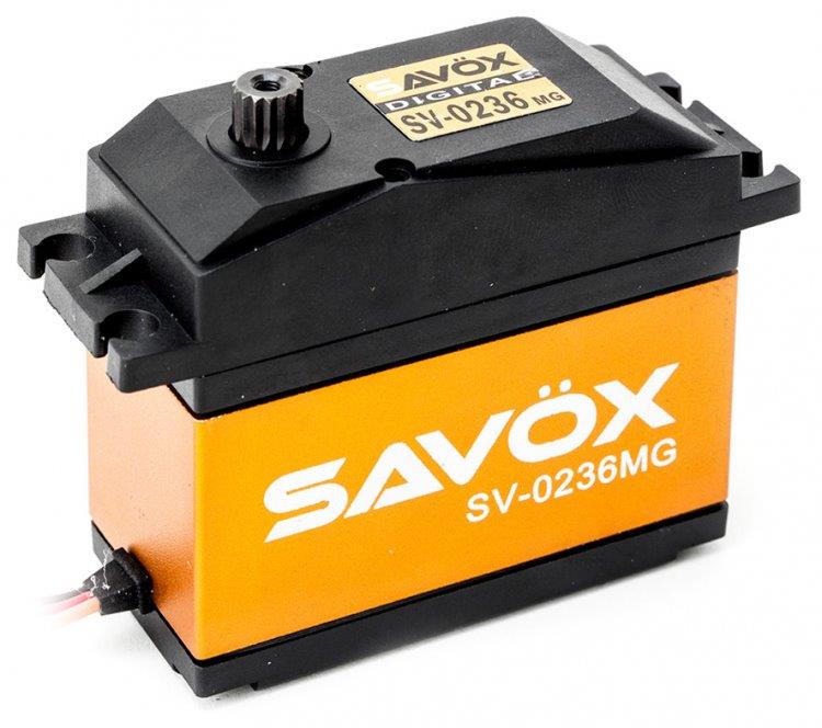 Savox SV-0236MG Hi Volt digital servo 40kg/0.17s/7.4V*