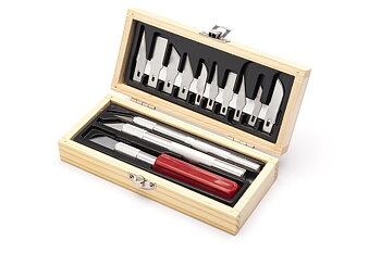 Excel 44282 Hobby Knife Set - Wooden Box