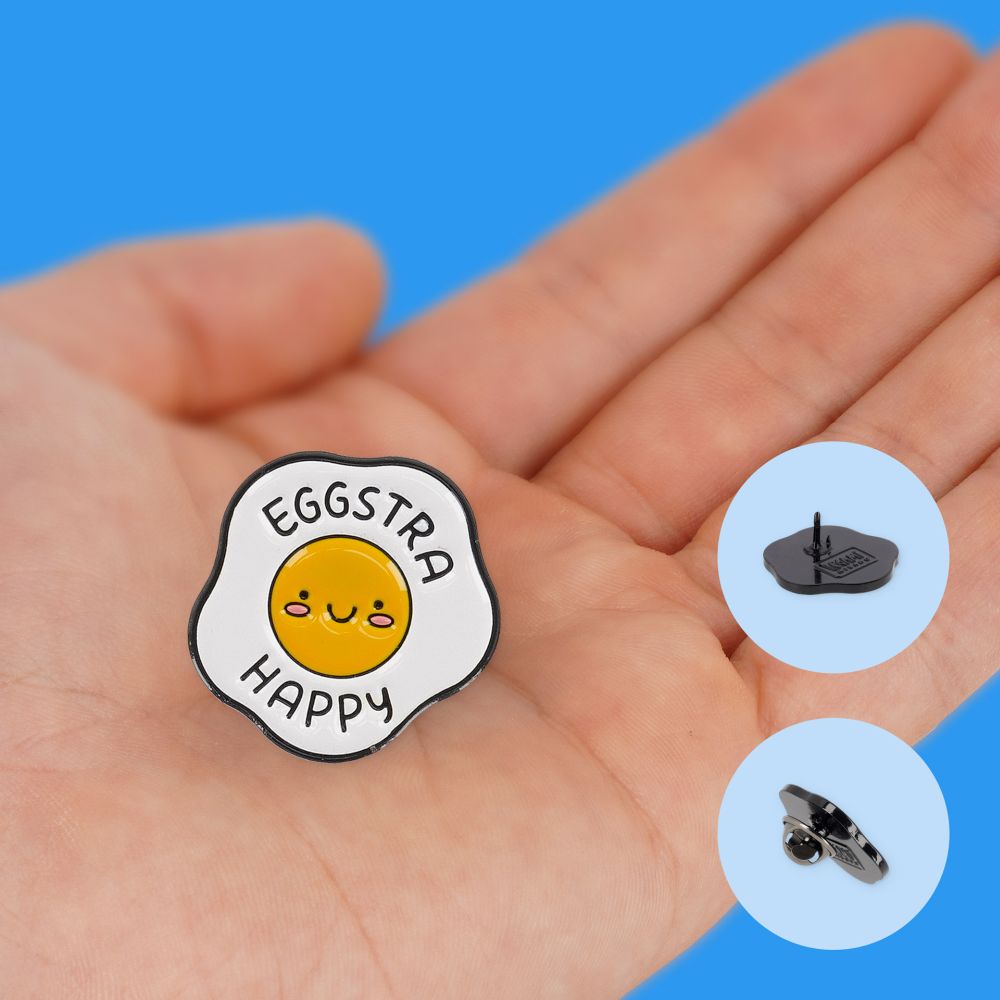 Pin your style! Enamel metal pin (knappnål), Egg - 3