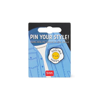 Pin your style! Enamel metal pin (knappenål), Egg