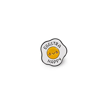 Pin your style! Enamel metal pin (knappenål), Egg