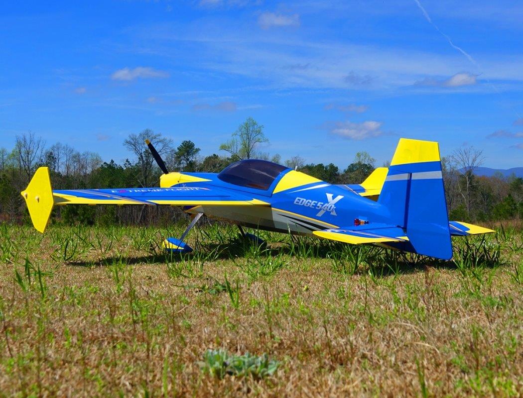 ExtremeFlight Edge 540T V2 EXP - Blue/Yellow 1,52m 60inch RxR - 2