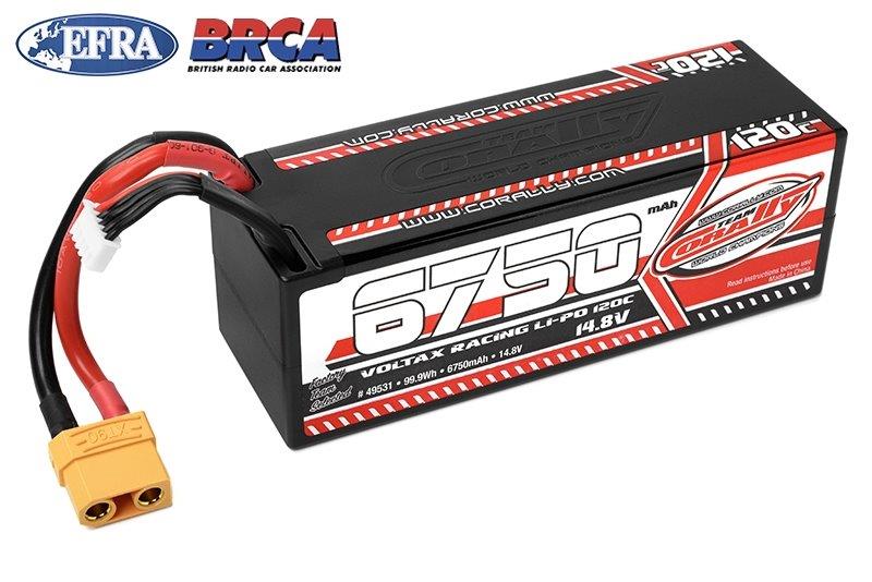 Voltax LiPo 6750mAh 4S 14.8V Hard Wire XT90 120C