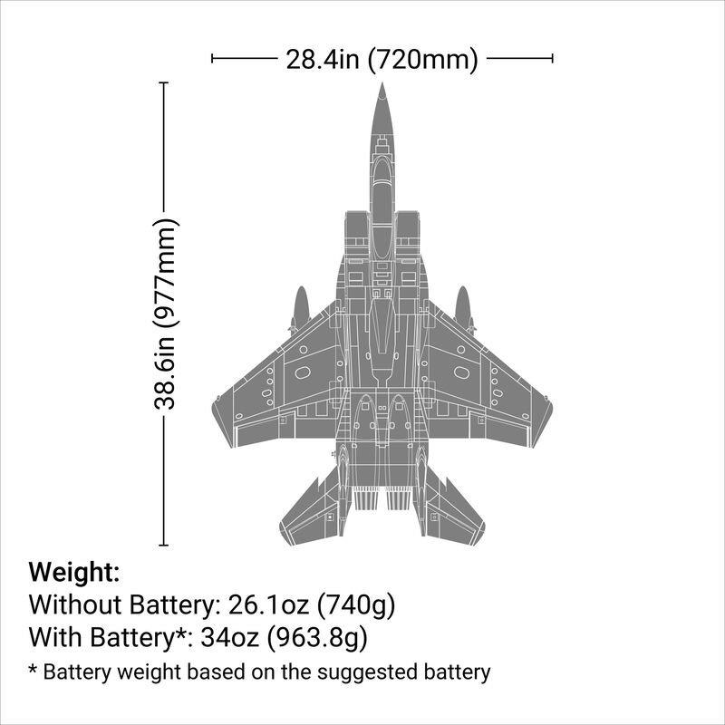 F-15 64mm BNF Basic w/AS3X SAFE - 19