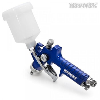 HOBBYNOX RUBY Mini Spray Gun Top Feed 0.8mm 125ml Cup 3mHose