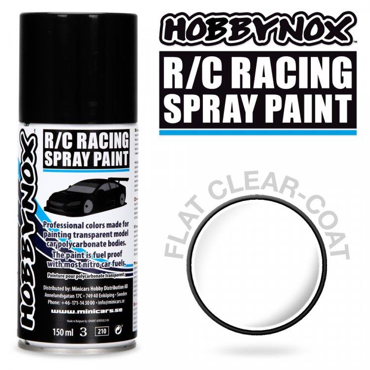 Matt Klarlack R/C Racing Car Spray Färg 150 ml