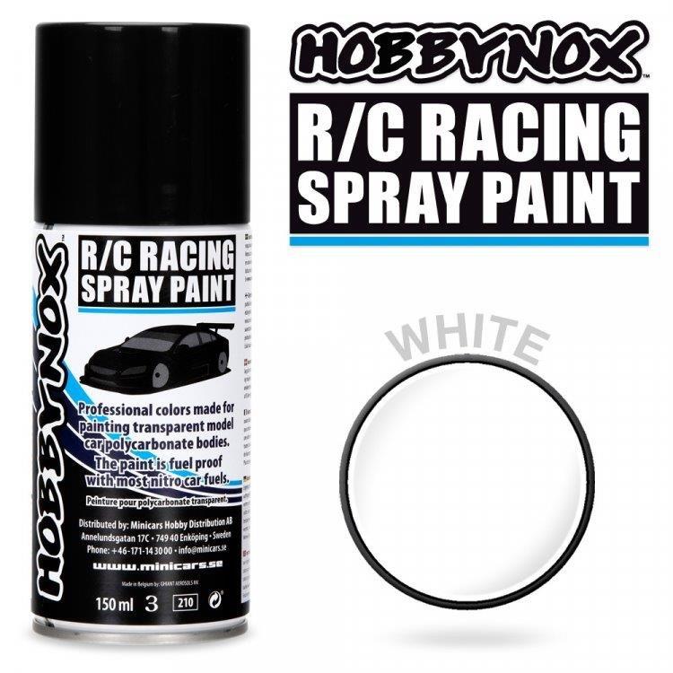 Vit R/C Racing Car Spray Färg 150 ml