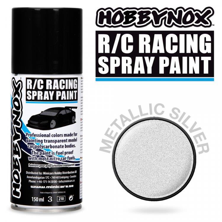 Metallic Silver R/C Racing Car Spray Färg 150 ml