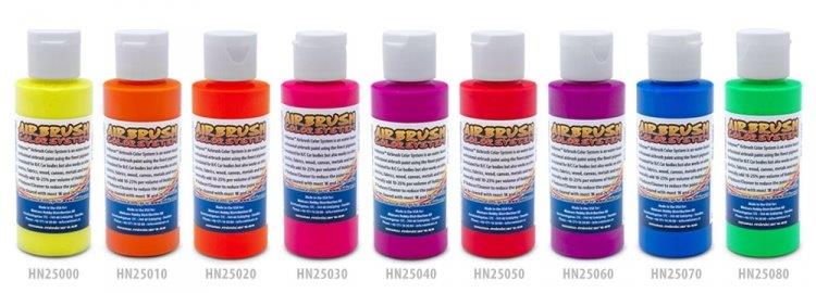 Airbrush Color Neon Blå 60 ml - 4