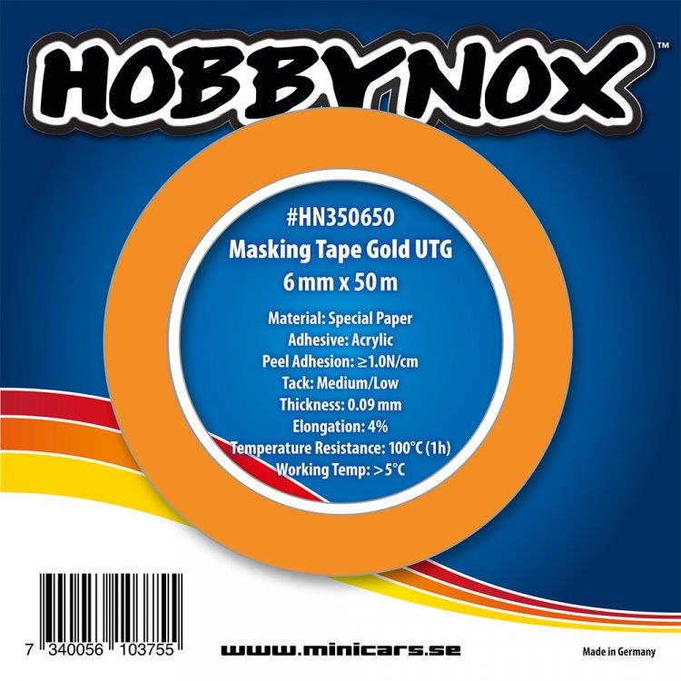HOBBYNOX Maskeringstejp Guld UTG 6mmx50m - 2