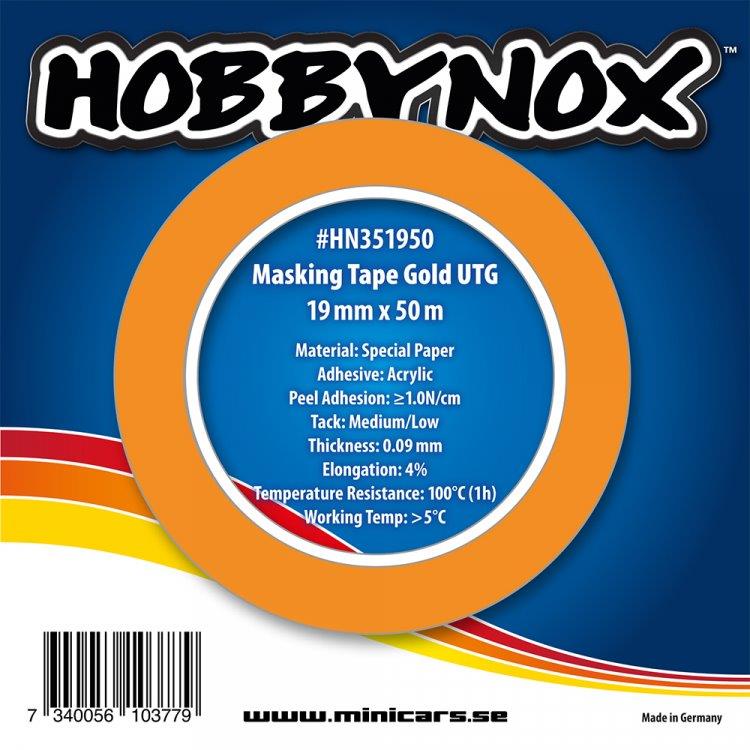 HOBBYNOX Maskeringstejp Guld UTG 19mmx50m - 2