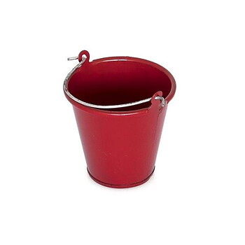 Bucket red metallic
