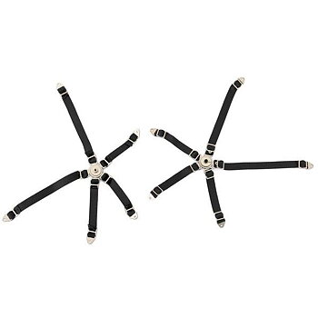 Safety belt with metal clip black