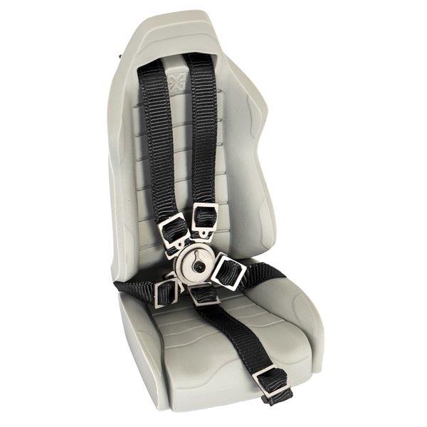 Safety belt with metal clip black - 2