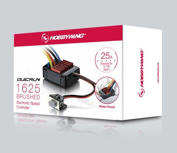 Hobbywing QuicRun WP 1625 Fartreglage 25A (Borstat) 2-3S Bil 1/16 - 4