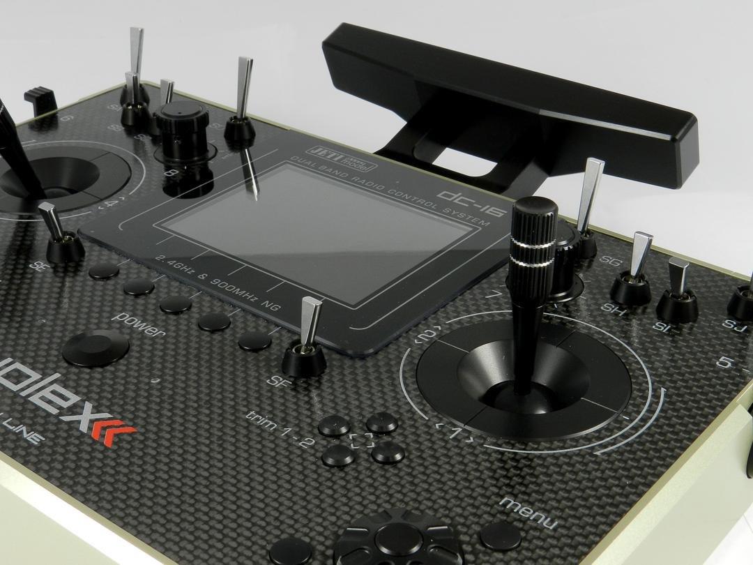 JETI DC-16 II Carbon / GUL sändare - 9