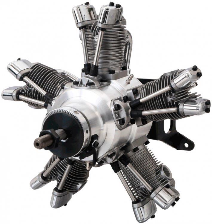 Saito FG-73R5 73cc 4-takts 5-cyl Stjärnmotor Bensin