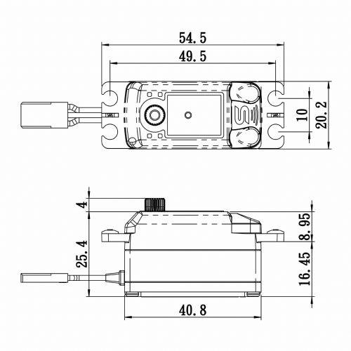 SAVOX -SB-2265SG digital BRUSHLESS Low Profile 13kg 0.08s - 2