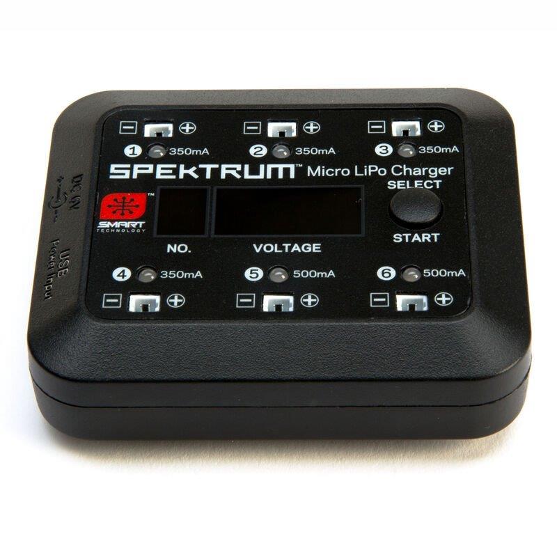 Spektrum Micro 6 Port DC/USB 1S LiPo Charger - 4