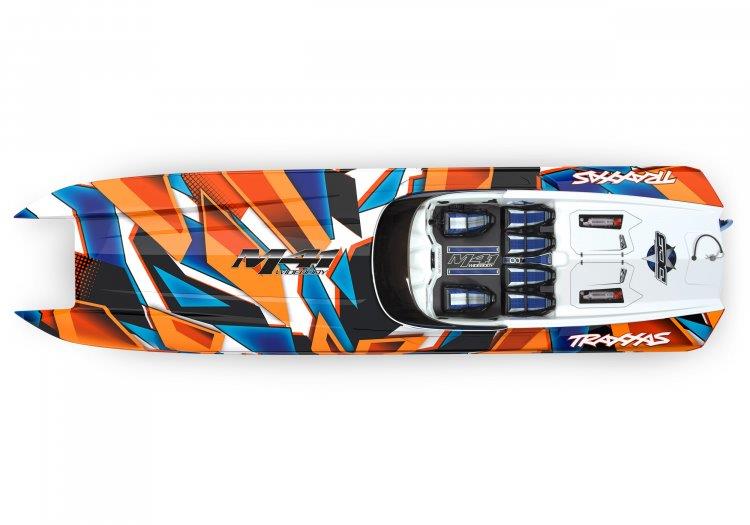 Traxxas DCB M41 Katamaran BL TQi TSM - Utan Batt/Laddare Orange - 12