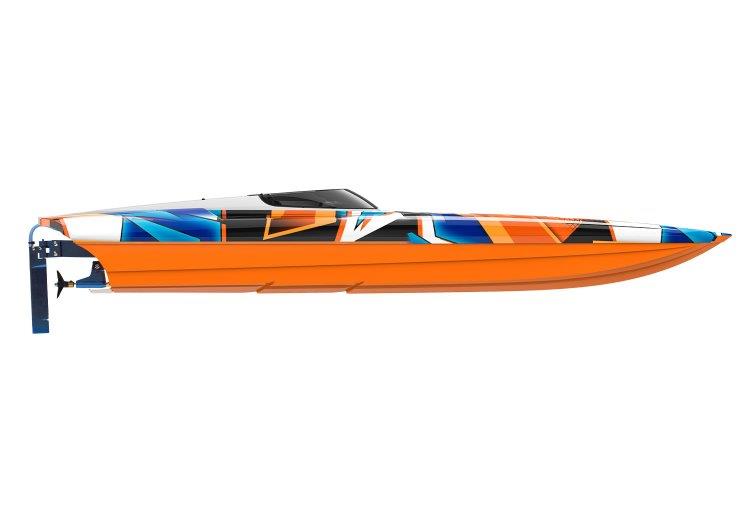 Traxxas DCB M41 Katamaran BL TQi TSM - Utan Batt/Laddare Orange - 14