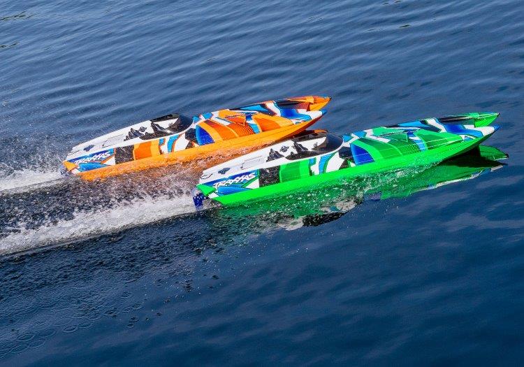 Traxxas DCB M41 Katamaran BL TQi TSM - Utan Batt/Laddare Orange