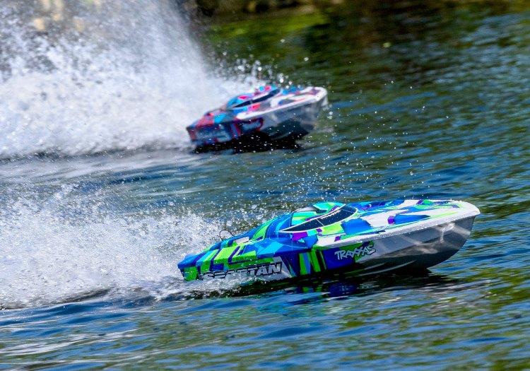 Traxxas Spartan BL TQi TSM - Utan Batteri & Laddare Röd - 3