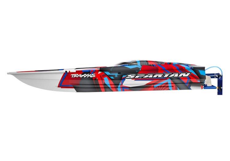 Traxxas Spartan BL TQi TSM - Utan Batteri & Laddare Röd - 12