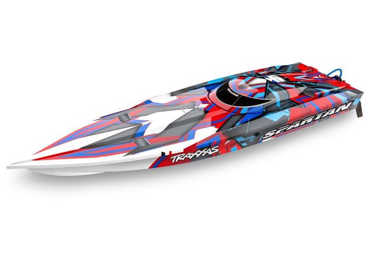 Traxxas Spartan BL TQi TSM - Utan Batteri & Laddare Röd