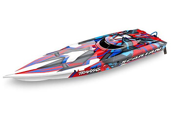Traxxas Spartan BL TQi TSM - Utan Batteri & Laddare Röd