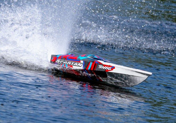 Traxxas Spartan BL TQi TSM - Utan Batteri & Laddare Röd - 8