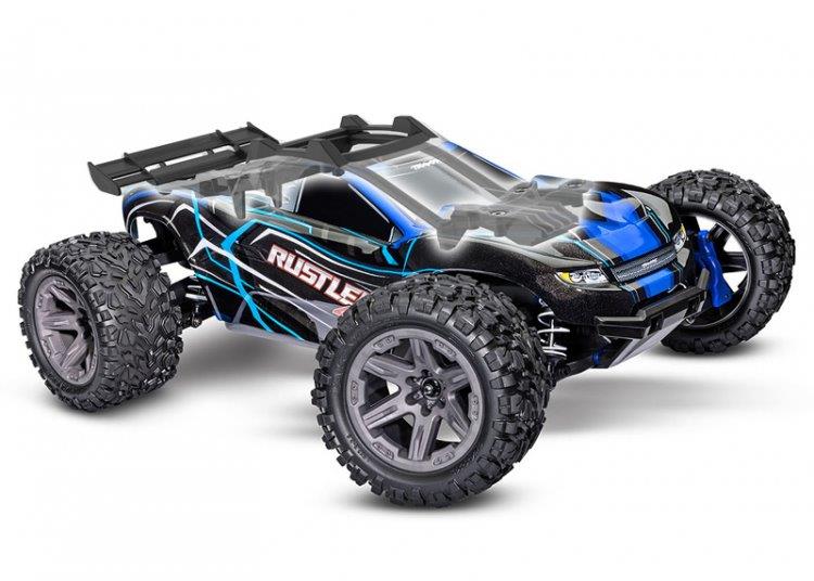 Traxxas Rustler 4x4 BL-2s 1/10 RTR TQ Blå - 13