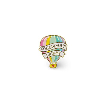 Pin your style! Enamel metal pin (knappnål), Air Balloon