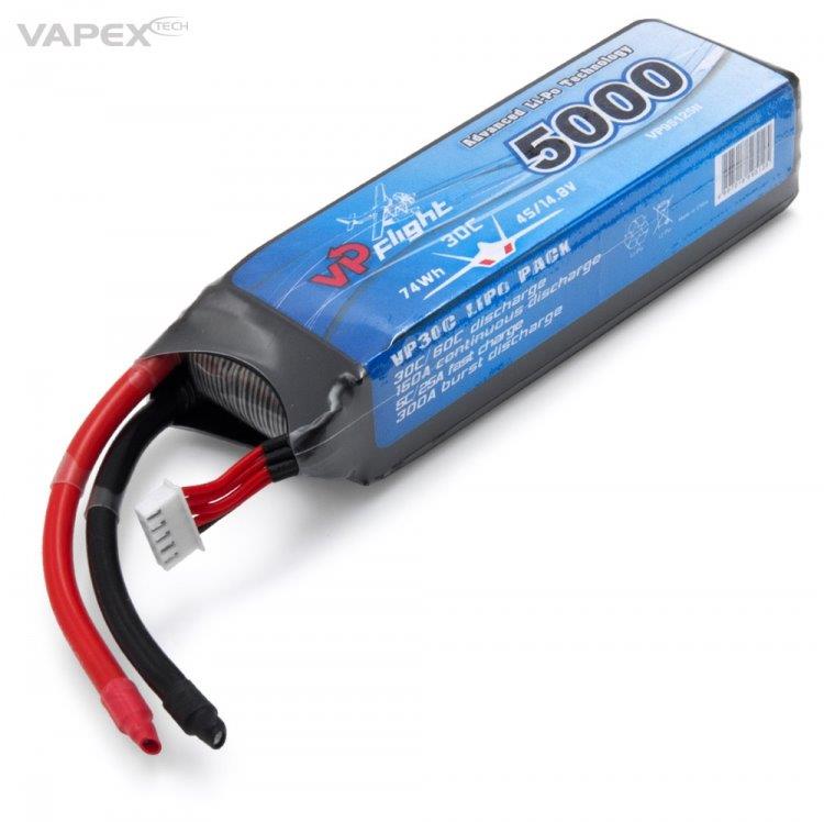 VAPEX Li-Po Batteri 4S 14.8V 5000mAh 30C PREMIUM