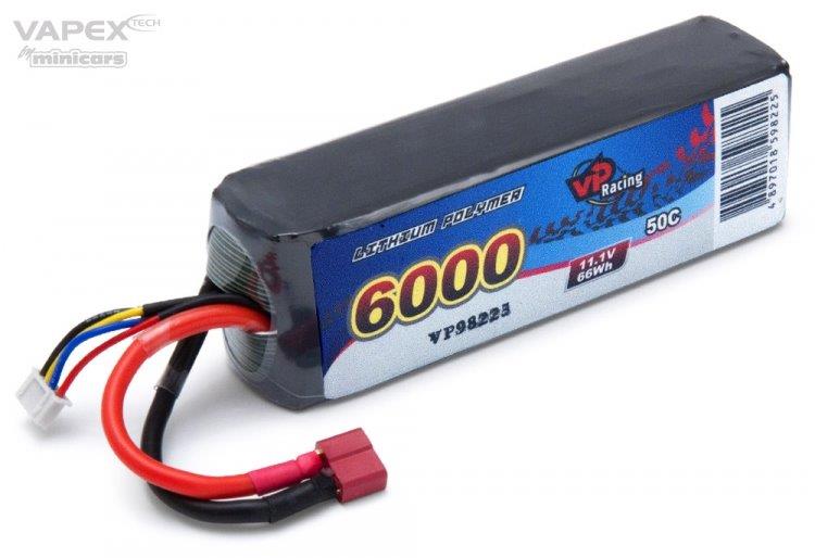 VAPEX Li-Po Batteri 3S 11.1V 6000mAh 50C T-Kontakt